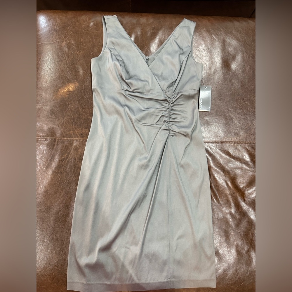 Elegant Gray Sleeveless Dress